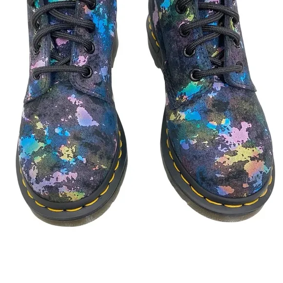 New! Dr. Martens 1460 Pascal Rainbow Suede Lace Up Boots