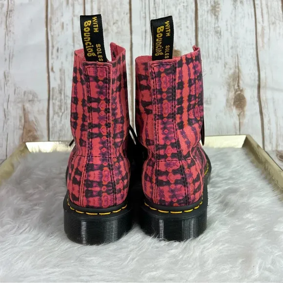 New Dr. Martens 1460 Pascal Tie Dye Suede Leather Lace up Boots