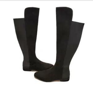 NEW Enzo Angiolini Marala Black Faux Suede Boots