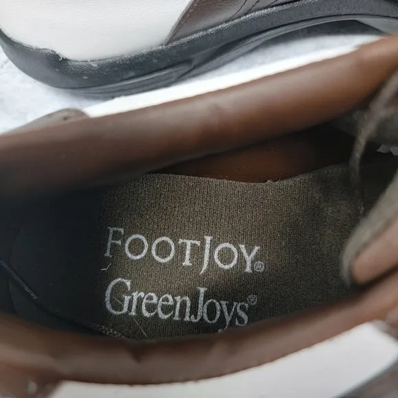 New FootJoy | Greenjoys Brown White Golf Shoes