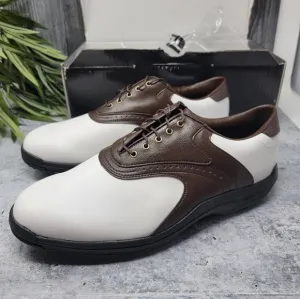 New FootJoy | Greenjoys Brown White Golf Shoes