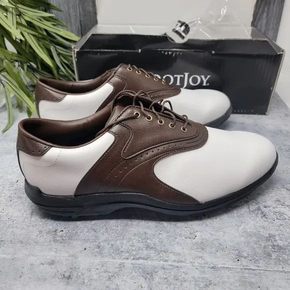 New FootJoy | Greenjoys Brown White Golf Shoes