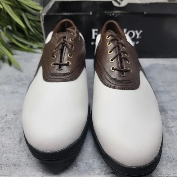 New FootJoy | Greenjoys Brown White Golf Shoes