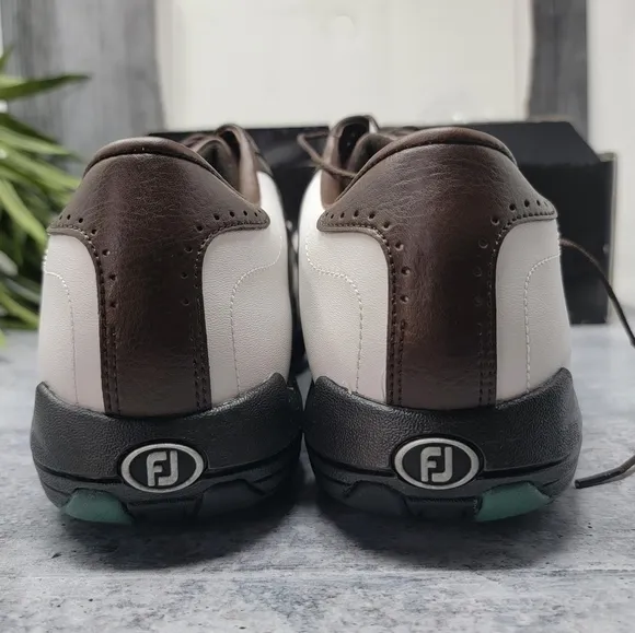 New FootJoy | Greenjoys Brown White Golf Shoes