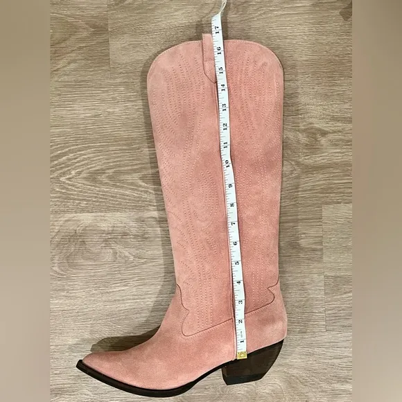 NEW Free People x Jeffrey Campbell Suede Western Boots - 9.5