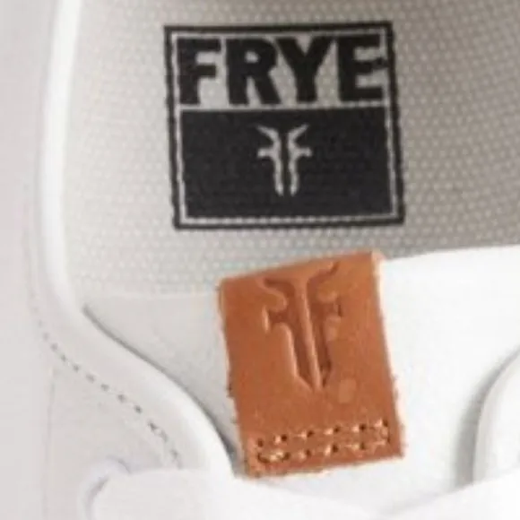 new FRYE White GENUINE Leather Gia Sneakers 254 693