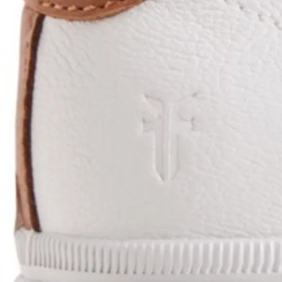 new FRYE White GENUINE Leather Gia Sneakers 254 693
