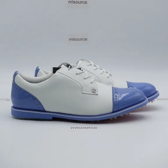 NEW G/FORE Women's Gallivanter Cap-Toe Golf Shoes G4LS22EF04-S/VIS Snow