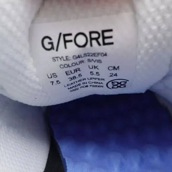 NEW G/FORE Women's Gallivanter Cap-Toe Golf Shoes G4LS22EF04-S/VIS Snow