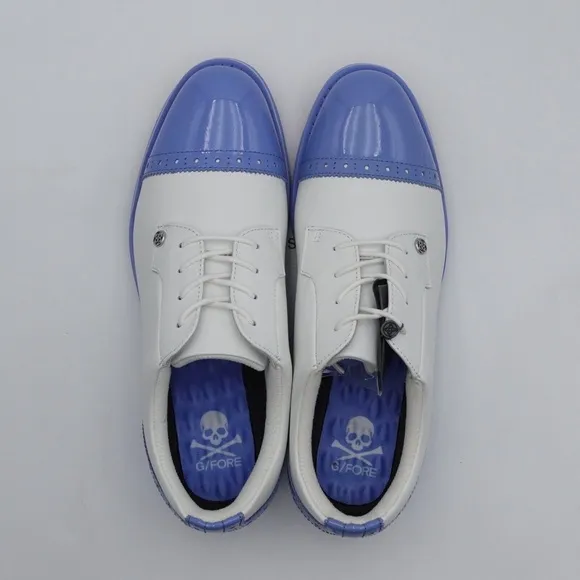 NEW G/FORE Women's Gallivanter Cap-Toe Golf Shoes G4LS22EF04-S/VIS Snow