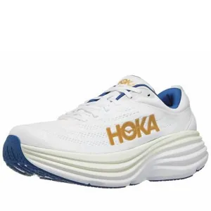 NEW HOKA men's bondi 8 shoes in ftg frost/gold