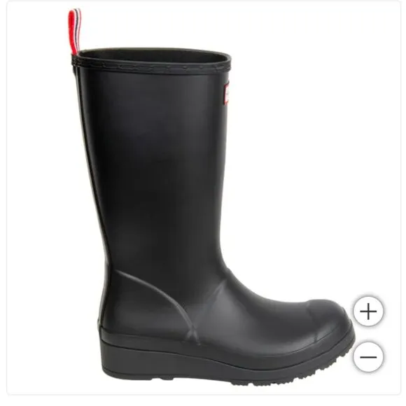 New‎ Hunter Women's Play Tall Rain Boots Waterproof Black Size 8