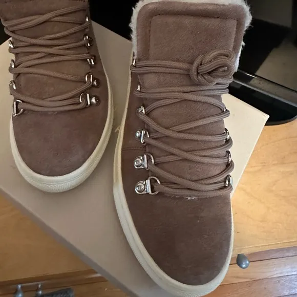 NEW in box Marc Fisher Sneakers with faux fur lining