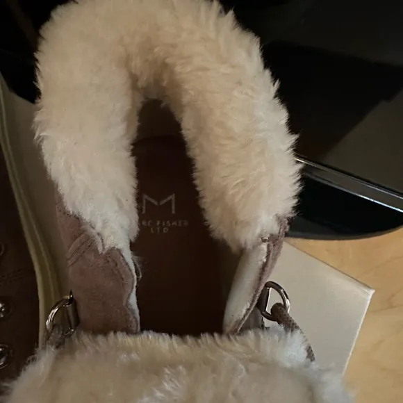 NEW in box Marc Fisher Sneakers with faux fur lining