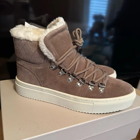 NEW in box Marc Fisher Sneakers with faux fur lining