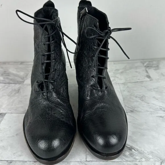 New I.N.K. Tooled leather boots booties size EU 37 Italy