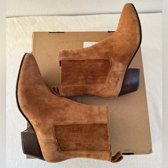 NEW J Crew Piper Ankle Boots in Suede Size 7