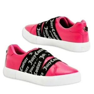 New! Juicy Couture Women's Logo Strap Slip On Comfort Shoes Fashion Sneakers