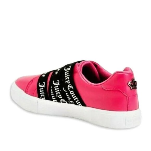 New! Juicy Couture Women's Logo Strap Slip On Comfort Shoes Fashion Sneakers