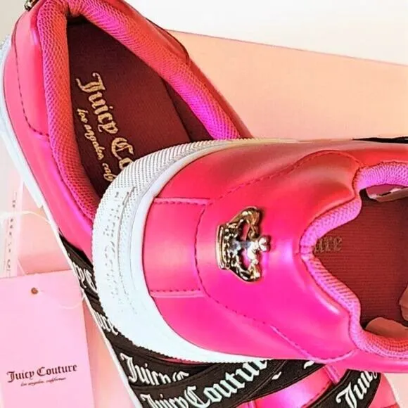 New! Juicy Couture Women's Logo Strap Slip On Comfort Shoes Fashion Sneakers