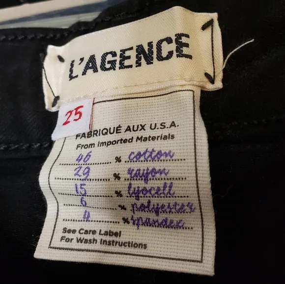 NEW L'AGENCE Sabine Jeans High Rise Ankle Zipper Luxury Womens Jeans Summer