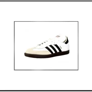 New Men's Adidas Samba White Genuine Leather Sneakers Athletic Shoes, 11