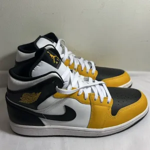NEW MENS Jordan 1 Mid Yellow Ochre - DQ8426-701 SNEAKERS SHOES SIZE 11 WITH BOX
