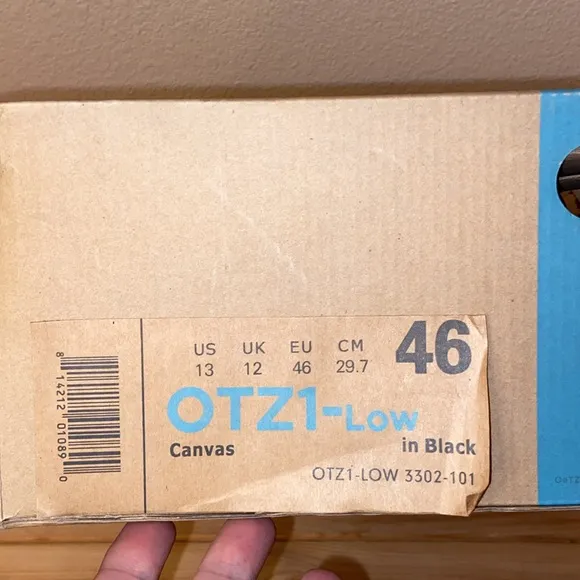 NEW! OTZ1-Low Black Canvas Size 46 EU/ 13 US Casual Shoe Sneaker Loafer