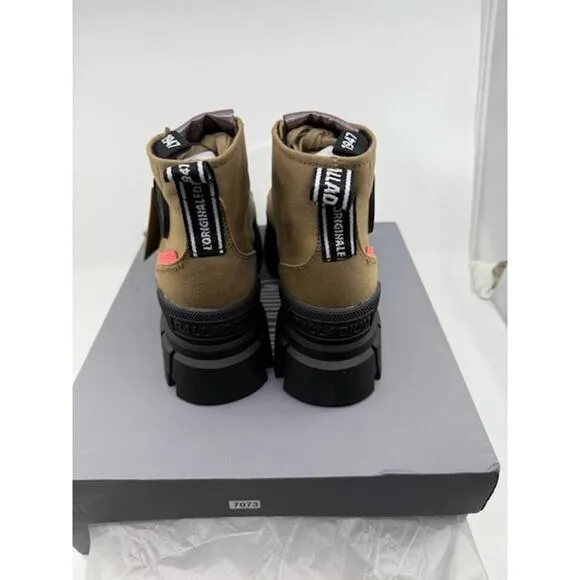 NEW Palladium Revolt Hi TX Lace Up Ankle Boot  97242-307-M Olive Womens Size 6.5