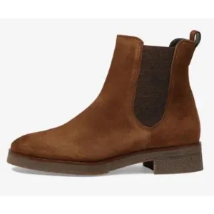 NEW Paul Green Sunny Chelsea Boots •US 7.5• Ankle Toffee Soft Suede Brown $585