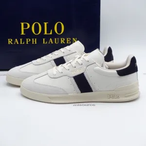 NEW Polo Ralph Lauren Heritage Aera Suede Sneakers 809931579001 Cream