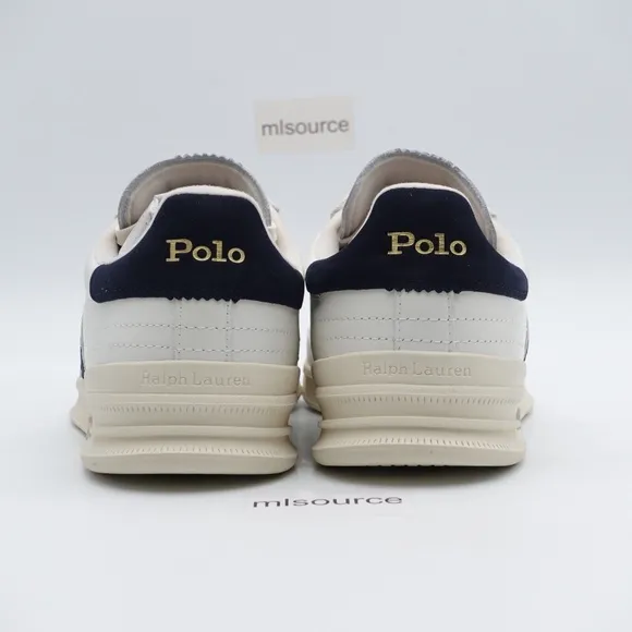 NEW Polo Ralph Lauren Heritage Aera Suede Sneakers 809931579001 Cream