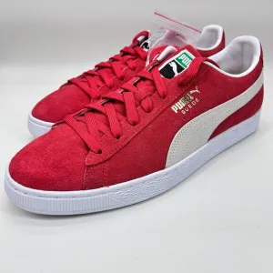 NEW Puma Suede Classic Low Sneakers Men's Size 13 Red White Breakdance 374915-02