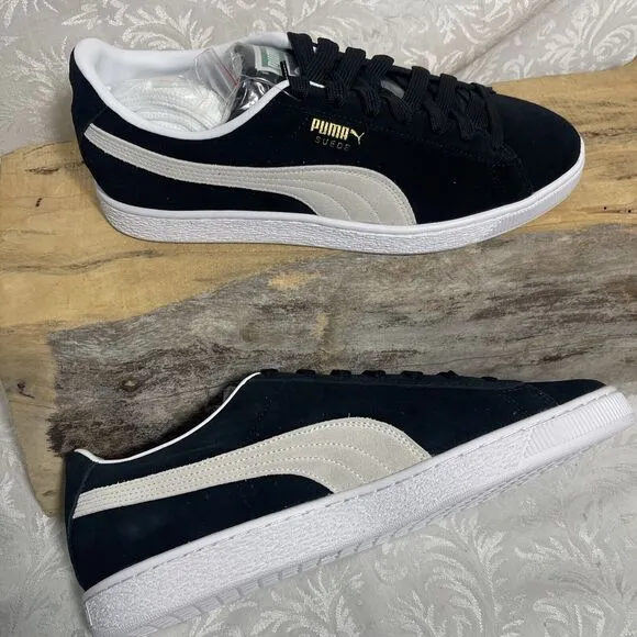 New Puma Suede Classic XXI Mens 11.5 Sneakers Athletic Shoe Black Trainers