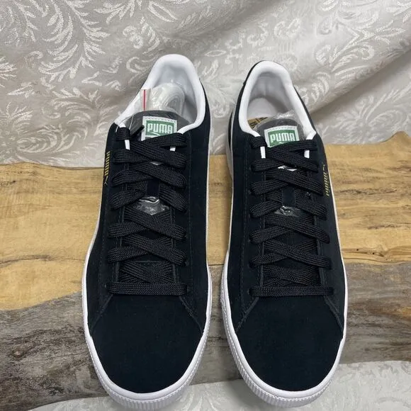 New Puma Suede Classic XXI Mens 11.5 Sneakers Athletic Shoe Black Trainers