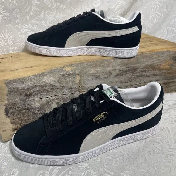 New Puma Suede Classic XXI Mens 11.5 Sneakers Athletic Shoe Black Trainers