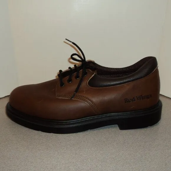 New Red Wing Men's 10 1/2 D Shoes Oxford Brown Leather Lace Up USA