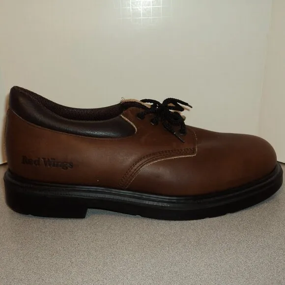 New Red Wing Men's 10 1/2 D Shoes Oxford Brown Leather Lace Up USA