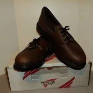 New Red Wing Men's 10 1/2 D Shoes Oxford Brown Leather Lace Up USA