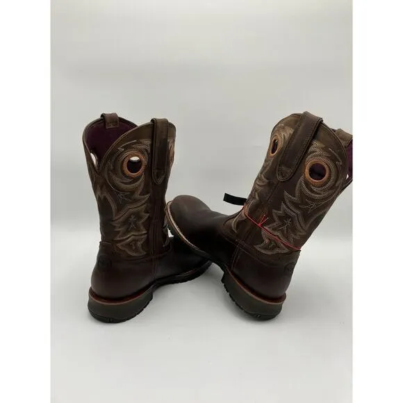 NEW Rocky Rosemary Composite Toe Women's Waterproof Boots Brown Size 9.5 MEDIUM