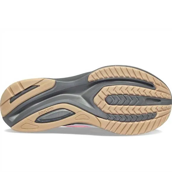 NEW SAUCONY women guide 16 running shoes in white/gravel