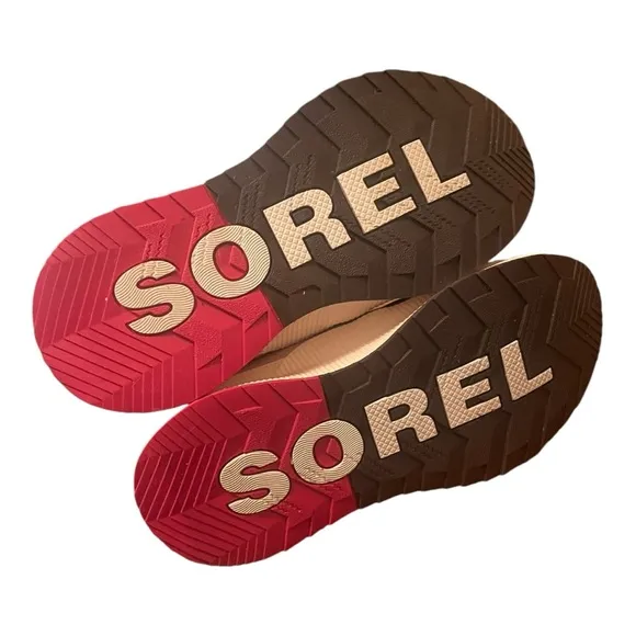 New Sorel Out And About Rain Waterproof Boots Pink and Black Size 3