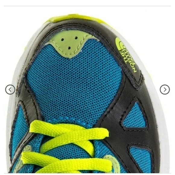 new The North Face boys Equity running shoes 4 youth eu 36 black blue leather