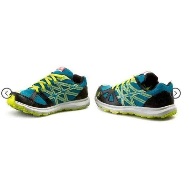 new The North Face boys Equity running shoes 4 youth eu 36 black blue leather
