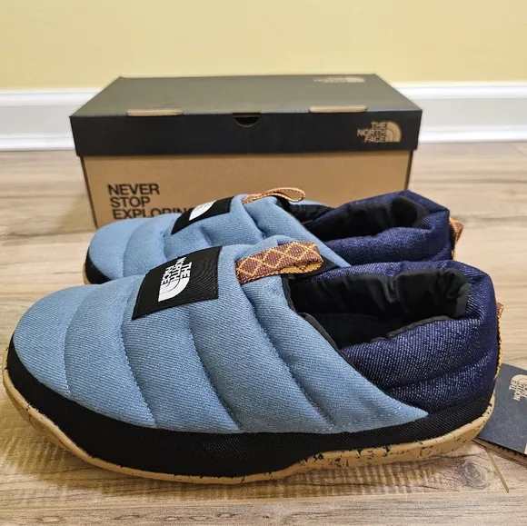 New The North Face Womens Nuptse Mule Denim, US 9