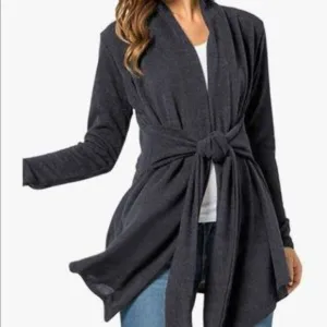 New Tie Waist Super Flattering Cardigan Sweater