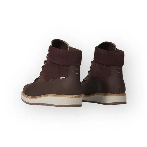 new Toms ☀︎︎ Mesa Waterproof Leather Bootie ☀︎︎ Hiking Boot ☀︎︎ Penny Brown ☀︎