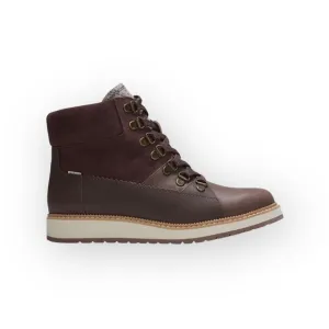 new Toms ☀︎︎ Mesa Waterproof Leather Bootie ☀︎︎ Hiking Boot ☀︎︎ Penny Brown ☀︎