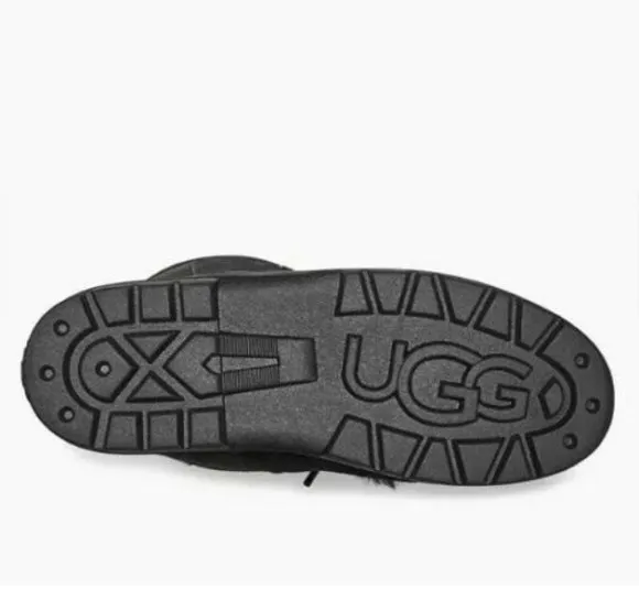 New Ugg MUKLUK REVIVAL 10 Black Leather Suede Fur Sheepskin Wm Boots Eu 41 $240