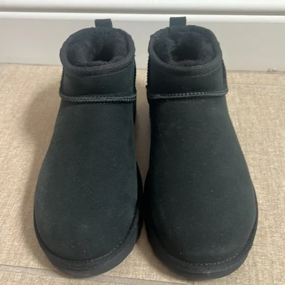New UGG Ultra Mini class boot in black